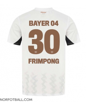 Billige Fotballdrakt Bayer Leverkusen Jeremie Frimpong #30 Replika Bortedrakt 2024-25 Kortermet